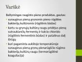 Pusriebės varškės juslinė analizė  2 puslapis