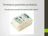 Pusriebės varškės juslinė analizė  12 puslapis