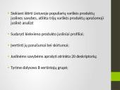 Pusriebės varškės juslinė analizė  8 puslapis