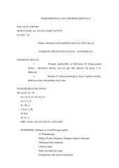 Tikybos pamokos planas