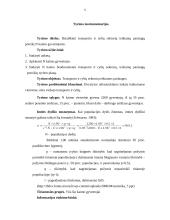 Tyrimo planas: transporto ir ryšių sektorių paslaugų poreikis 5 puslapis