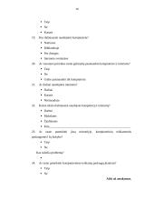 Tyrimo planas: transporto ir ryšių sektorių paslaugų poreikis 10 puslapis