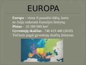Europos geografinė padėtis ir ES 2 puslapis