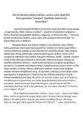 Juozo Grušo „Meilė, velnias ir džiazas“ Kas sieja visus jaunuolius knygoje?