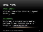 Nuosekliojo laidininkų jungimo tyrimo ataskaita 5 puslapis