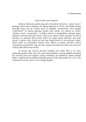 Kurią vertybę verta branginti? (Mažvydas)