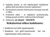 Etikos kodeksai organizacijose 11 puslapis