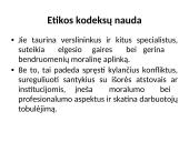 Etikos kodeksai organizacijose 13 puslapis