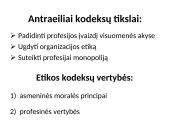 Etikos kodeksai organizacijose 8 puslapis