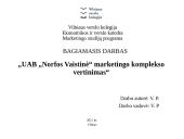 UAB „Norfos Vaistinė“ marketingo komplekso vertinimas
