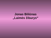 Jonas Biliūnas „Laimės žiburys“