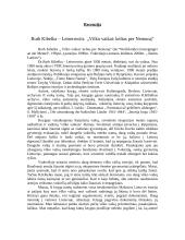 R. Kibelka "Vilko vaikai: kelias per Nemuną"