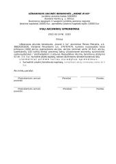 Įstatinio kapitalo mažininimo dokumentai