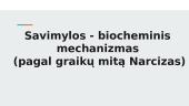 Savimylos - biocheminis mechanizmas (pagal graikų mitą "Narcizas")