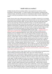 Kodel mitai yra svarbūs?