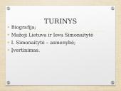 Ievos Simonaitytės asmenybė ir kūryba 2 puslapis