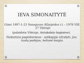 Ievos Simonaitytės asmenybė ir kūryba 3 puslapis
