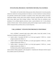 Audimo staklių įsigijimo investicinio projekto vertinimas: UAB "Audimas" 7 puslapis