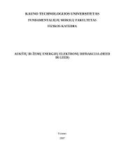 Aukštų ir žemų energijų elektronų difrakcija (heed ir leed)