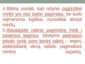 Samprotavimo rašinio kūrimo etapai 5 puslapis