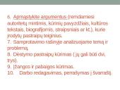 Samprotavimo rašinio kūrimo etapai 6 puslapis