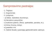 Samprotavimo rašinio kūrimo etapai 7 puslapis