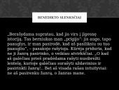 Laura Sintija Černiauskaitė "Benedikto slenksčiai" 8 puslapis