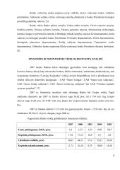 Banko veiklos analizė Lietuvos bankų sektoriaus situacijoje: AB "Snoras" 8 puslapis