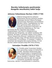 Barokas — muzika ir prabanga 12 puslapis