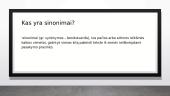 Kas yra sinonimai? 2 puslapis