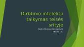 Dirbtinio intelekto taikymas teisės srityje