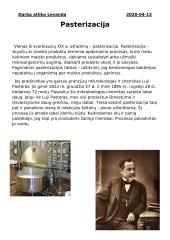 Pasterizacijos istorija