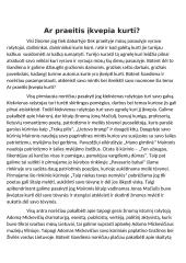 Ar praeitis įkvepia kurti