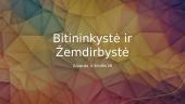 Bitininkystė ir žemdirbystė