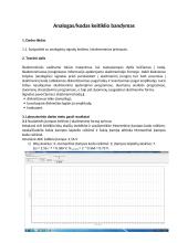 Analogas/kodas keitiklio bandymas