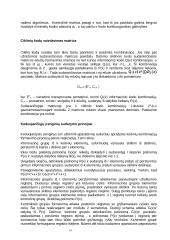 Cikliniai kodai, jų realizavimas, efektyvumo įvertinimas 14 puslapis