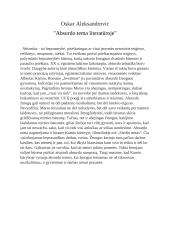 Absurdo tema literatūroje