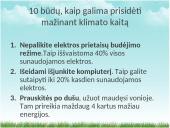 Klimato kaita. Kalbos ar tiesa? 10 puslapis