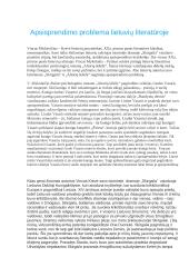 Apsisprendimo problema lietuvių literatūroje (Mykolaitis-Putinas, Krėvė)