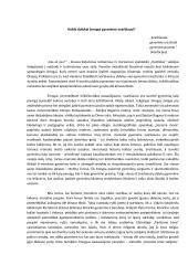 Kokie dalykai žmogui gyvenime svarbiausi?