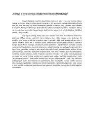 Sūnaus ir tėvo santykių vaizdavimas lietuvių literatūroje