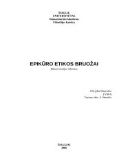 Epikūro etikos bruožai