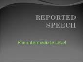Reported speech rules