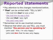 Reported speech rules 8 puslapis