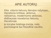 12 klasės literatūros kurso kartojimas (B. Sruoga, A. Škėma, M. Katiliškis) 14 puslapis