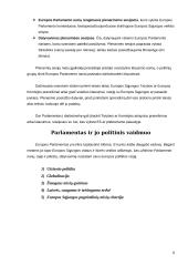 Europos parlamentas ir jo politinis vaidmuo 8 puslapis