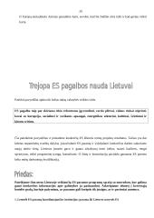 Europos Sąjungos (ES) parama Lietuvai rengiantis narystei 18 puslapis