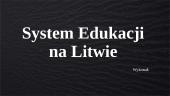 System Edukacji na Litwie