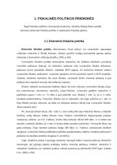 Fiskalinė politika ir jos įgyvendinimo problemos 4 puslapis