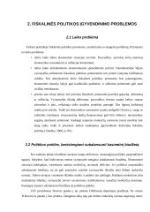 Fiskalinė politika ir jos įgyvendinimo problemos 8 puslapis